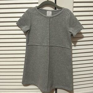 Zara girls grey short sleeve dress